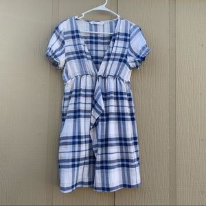 ZARA Plaid mini dress